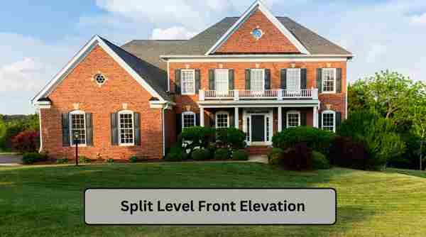 Split-Level Front Elevation